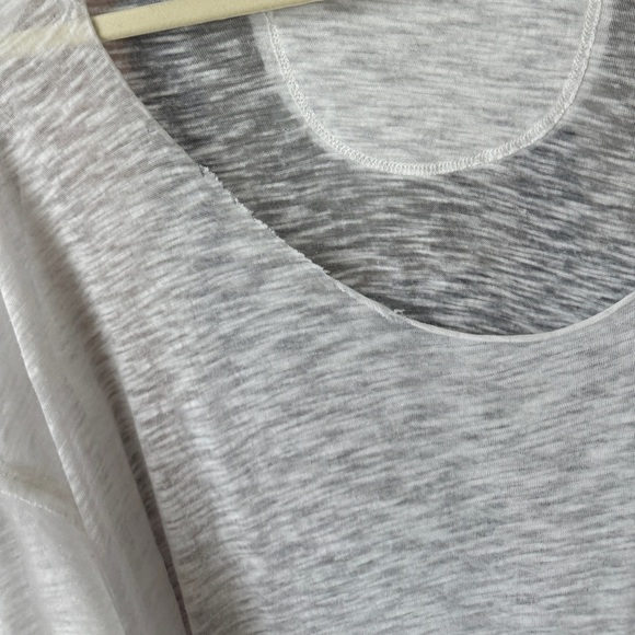 Free People tee oversized Care All I Need we the free scoop short sleeve pocket - Picture 6 of 10